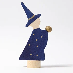 Figurine décorative en bois - Magicien