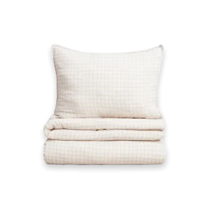 Ensemble literie | Lit simple - Gingham Sky Blue