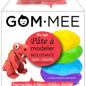 BOITE LA FABRIQUE, PÂTE À MODELER MOUSSANTE CORPS DRAGON ROUGE | GOMMEE