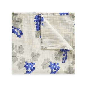 Mousseline d'emmaillotement - Grapes blue