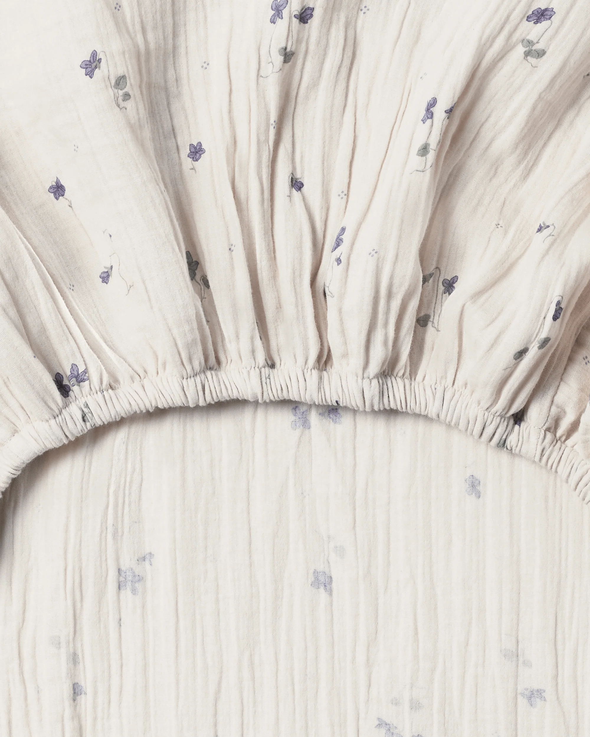 Drap contour mousseline | Lit double - Viola – Image 3