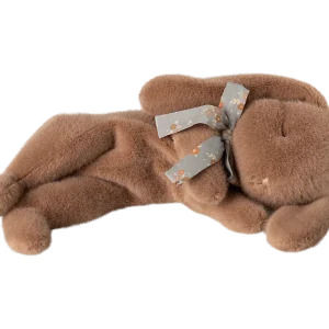 Peluche douce | Petit - Lapin dormeur brown