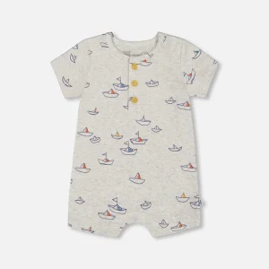 Barboteuse chandail en coton organique - G30D40_064 - 3 à 24 mois