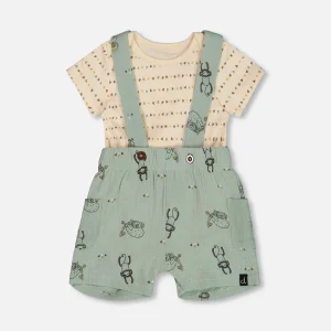 Cache couche et salopette en coton organique - G30C14_071 - 3 à 24 mois