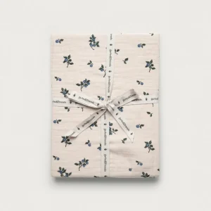 Drap contour mousseline | Bassinette - Blueberry