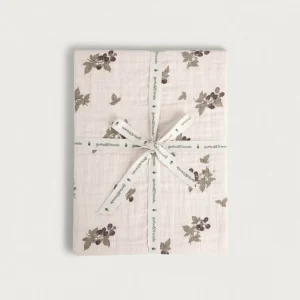 Drap contour mousseline | Lit simple - Blackberry