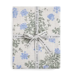 Drap contour mousseline | Lit simple - Plumbago