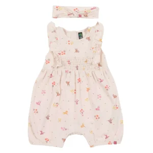 Barboteuse et bandeau  - Petit miracle - S2552-02 - 6 à 24 mois