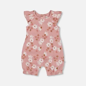 Barboteuse en mousseline de coton - G30A43_067 - 3 à 24 mois