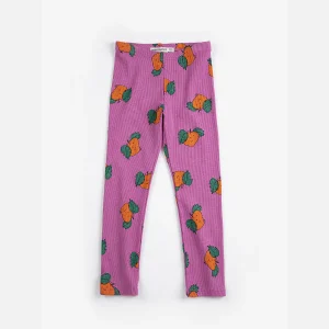 Legging côtelé | Kids - Tangerine all over