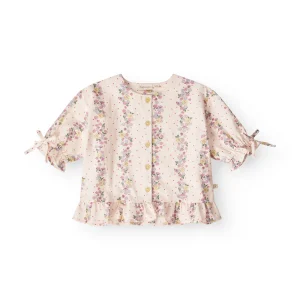 Blouse à volant | Carmen - Shell fleur