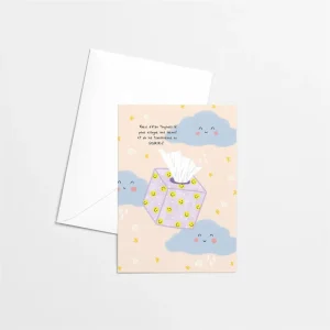 Carte de souhaits vierge - Boîte de mouchoirs
