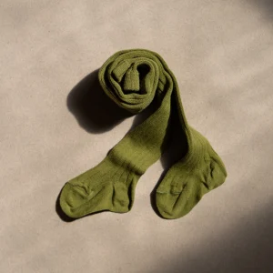 Collant côtelé | coton - Algue