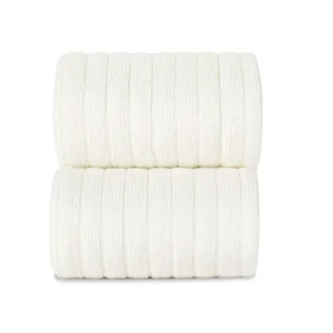 Collant côtelé | coton - Crème