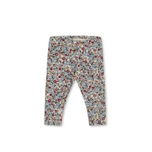 Legging coton bio | Elois - Flora bunnies rouge