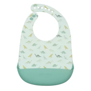 Bavoir en silicone - Dino
