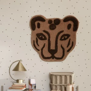 Tapis / tête murale - Léopard brun