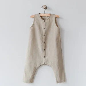 Combinaison en lin | Forest - Oatmeal