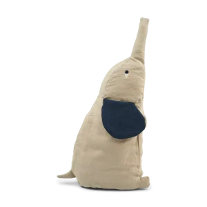 Peluche coton/lin | Hedvig - Elephant medium