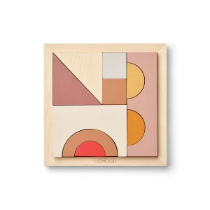 Casse-tête en bois géo | Ishan - Rose multi