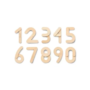 Chiffres magnétiques en bois | Jota - Natural