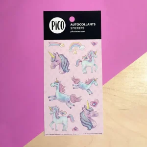 Autocollants - Les mignonnes licornes