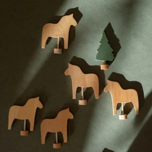 Figurine décorative en bois - Cheval