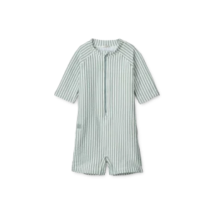 Maillot combinaison unisexe | Max - Stripe sea blue