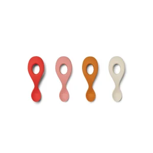 Cuillère d'apprentissage silicone | individuelle - Raspberry multi
