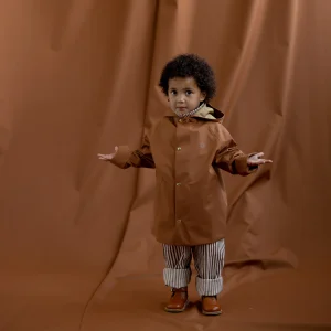 Manteau imperméable 100% recyclé | Midi - Rust