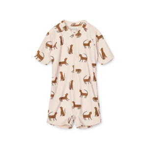 Maillot combinaison unisexe | Max - Leopard sandy
