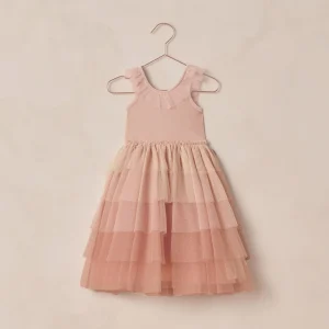 Robe longue tulle | Pixie - Pink ombre