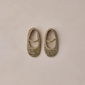 Soulier ballerine - Gold sparkle