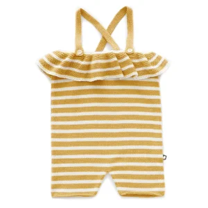 Combinaison tricot à volant - Eggshell