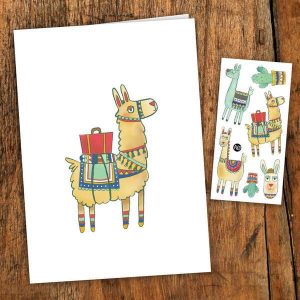 Carte de souhaits - Noah l'alpaga