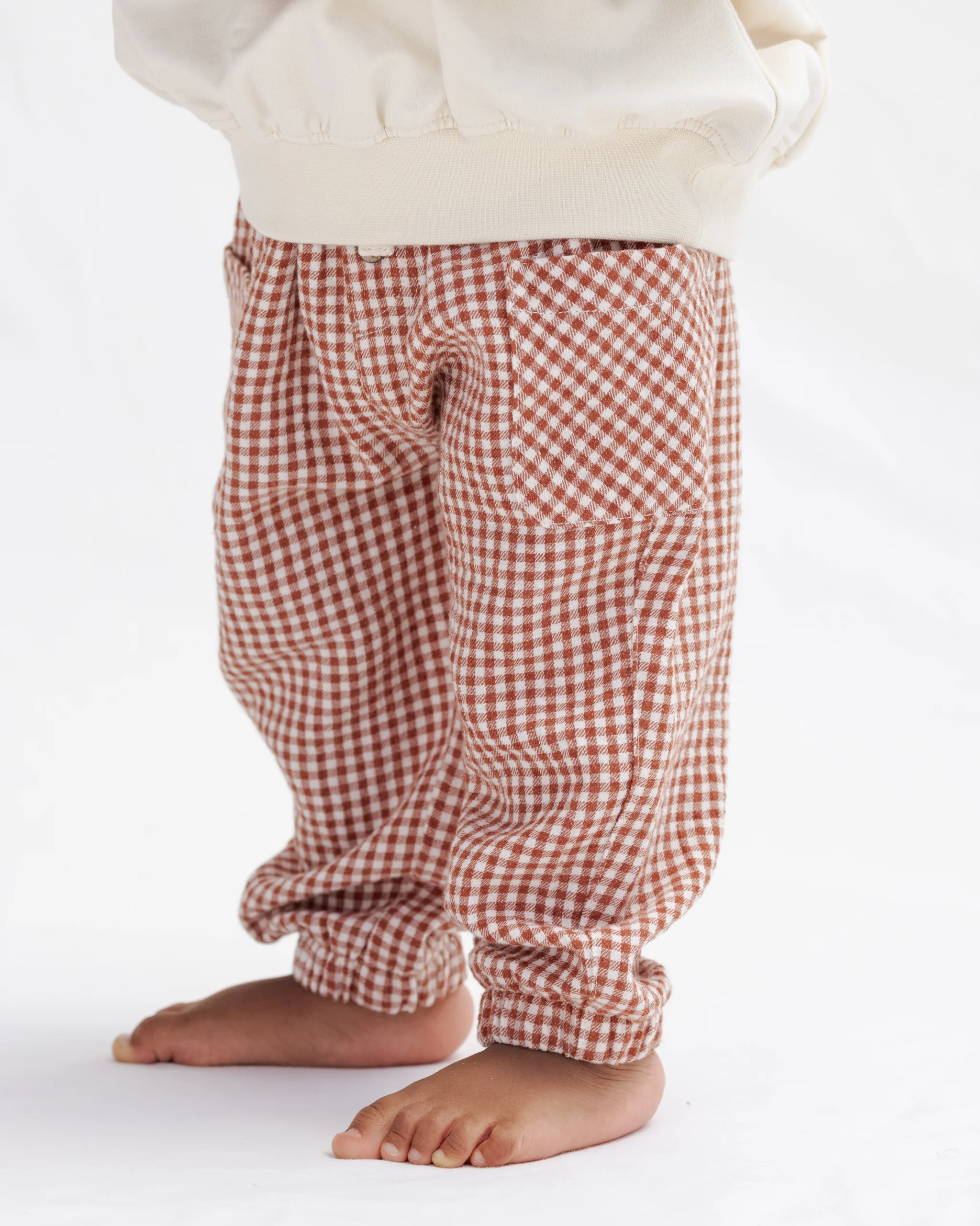 Pantalon à poche | Luca - Red gingham – Image 4