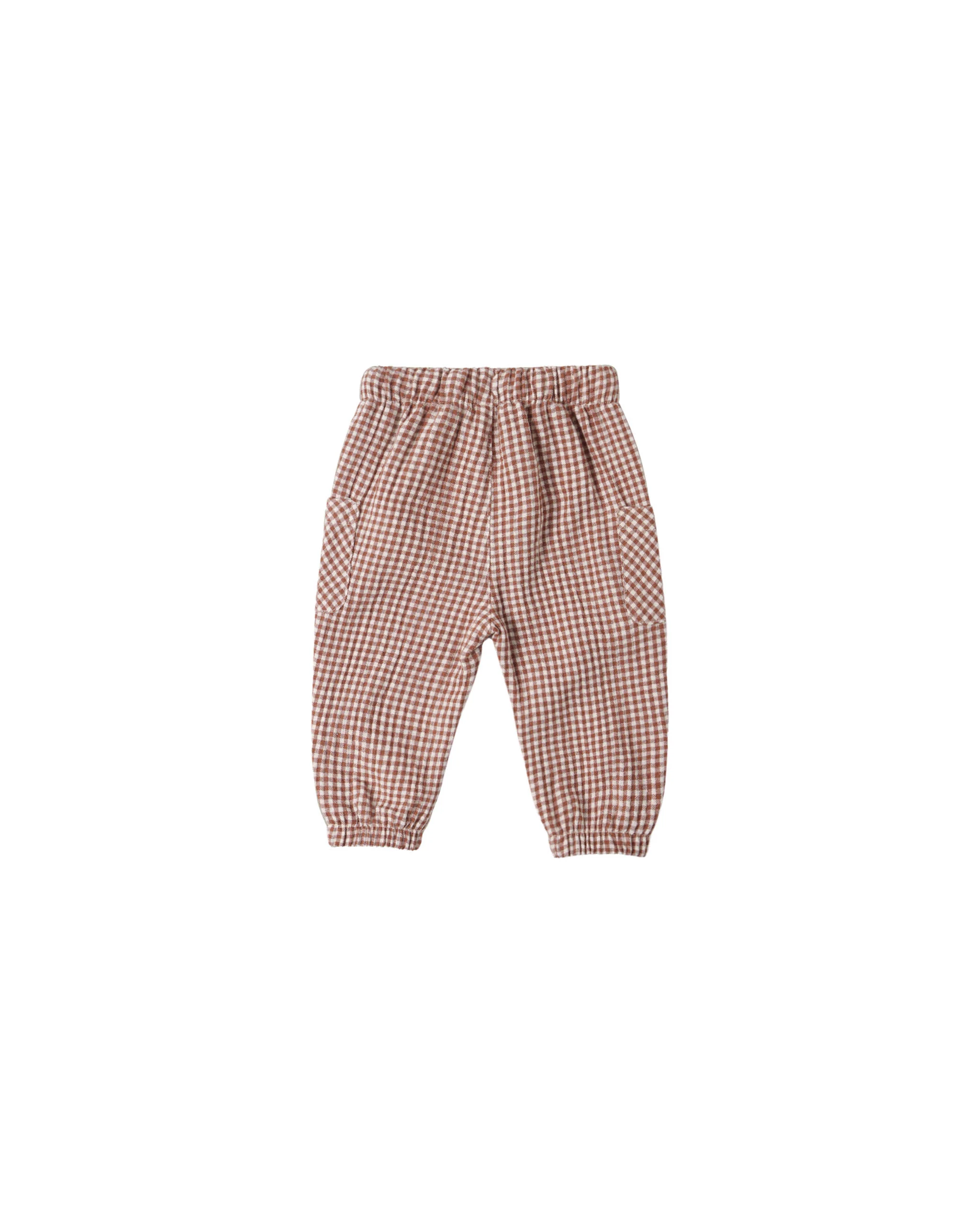 Pantalon à poche | Luca - Red gingham – Image 3
