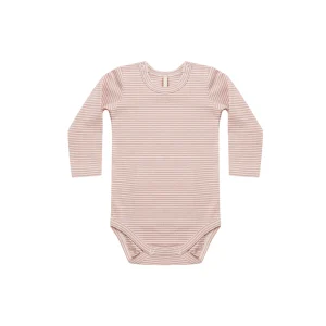 Cache-couche manches longues - Rose micro stripe