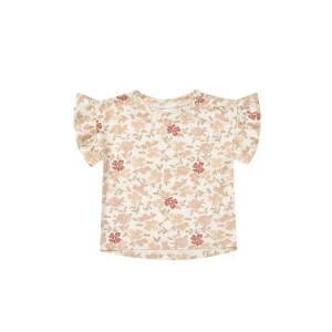 T-shirt manches à volants - Pink floral