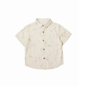 Chemise manches courtes lin - Lemon