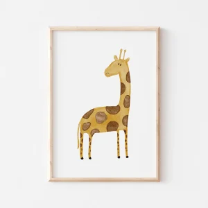 Affiche Enfant encadrée, Giraffe