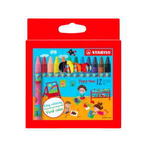 12 crayons de cire effaçables - Yippy wax