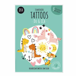 Tatouages Vegan Jeka – Licorne & Dino
