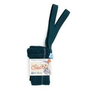 Collant à bretelles | Mérinos - Blue sapphire