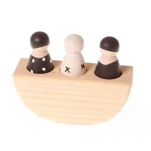 Bateau d’équilibre en bois - Monochrome