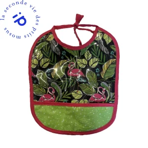 Bavoir étanche - Flamant rose | Fripé