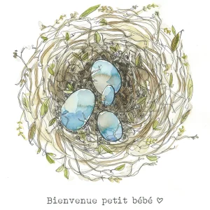 Carte avec illustration à l'aquarelle - Benjamin_3