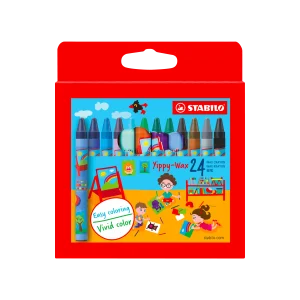 24 crayons de cire effaçables - Yippy wax