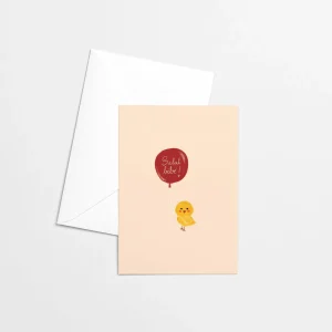 Carte de souhaits vierge - Salut bébé! Poussin