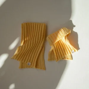 Cache-cou SORBET à panneaux | laine mérinos - Pastel (5 couleurs)